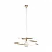 Sospensione Spring 1 Luce Tortora Altezza Regolabile Luceart Design