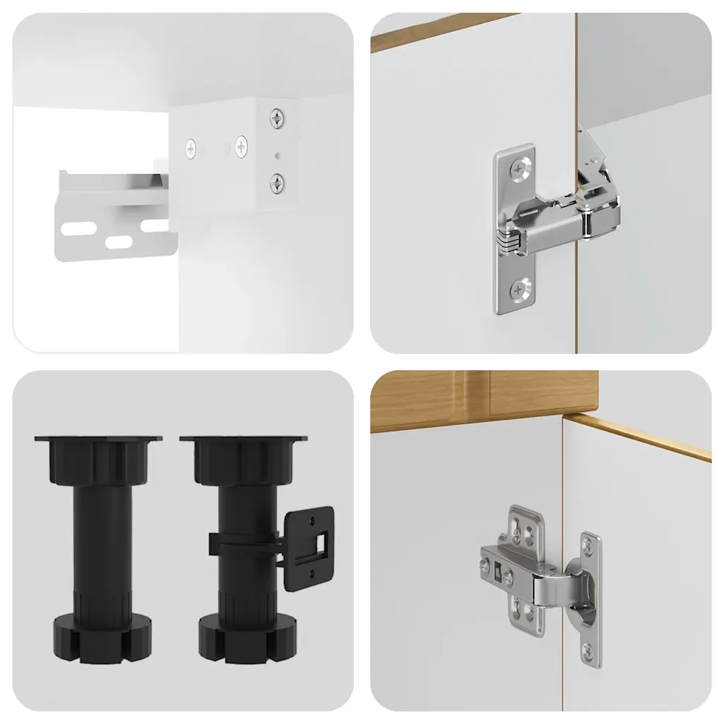 Set Mobili da Cucina 8 pz Kalmar Rovere Artigianale Truciolato 3314810