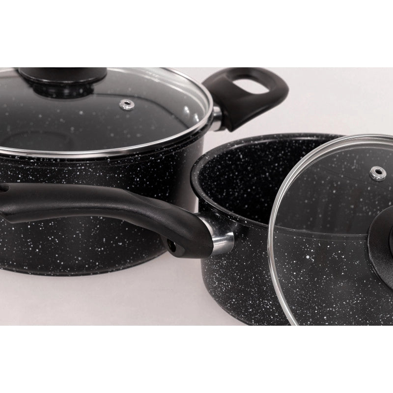Set di 4 Batteria 6pz Black Iron Carbon Steel