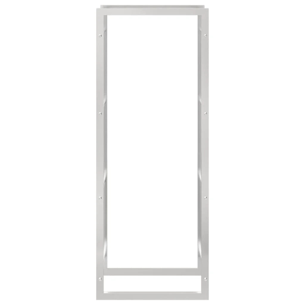 Portalegna 50 x 28 x 132 cm acciaio inox argento 02_0043715