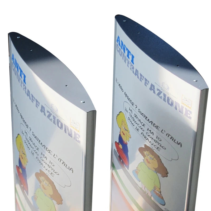 Totem bifacciale per interni con STAMPA - 70 x 250