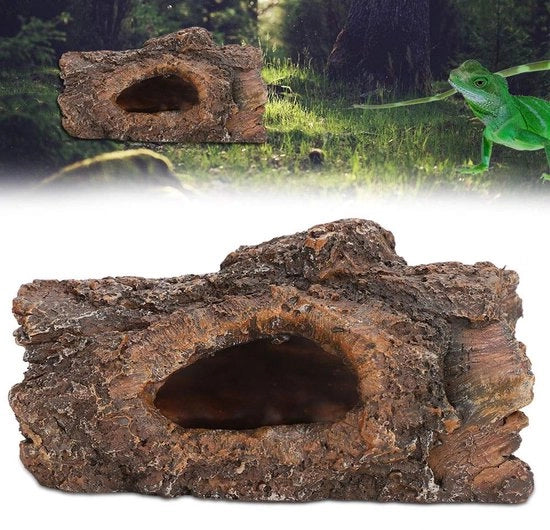 Decorazione per Acquario - Riparo per Rettili - Grotta per Anfibi - Dimensioni 15,5x10x8cm - 100% Nuovo di Zecca