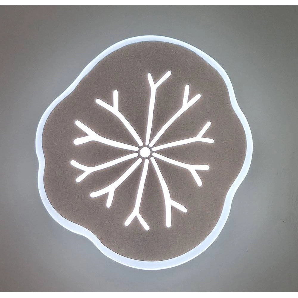Trade Shop - Applique Led Decorativa Effetto Venature Foglia Muro Lampada 14w Moderna Aq10-3c -