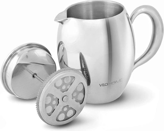 Caffettiera con caraffa, 0,75 l, resistente e mantiene la temperatura del caffè grazie alla sua doppia casseruola in acciaio inossidabile.