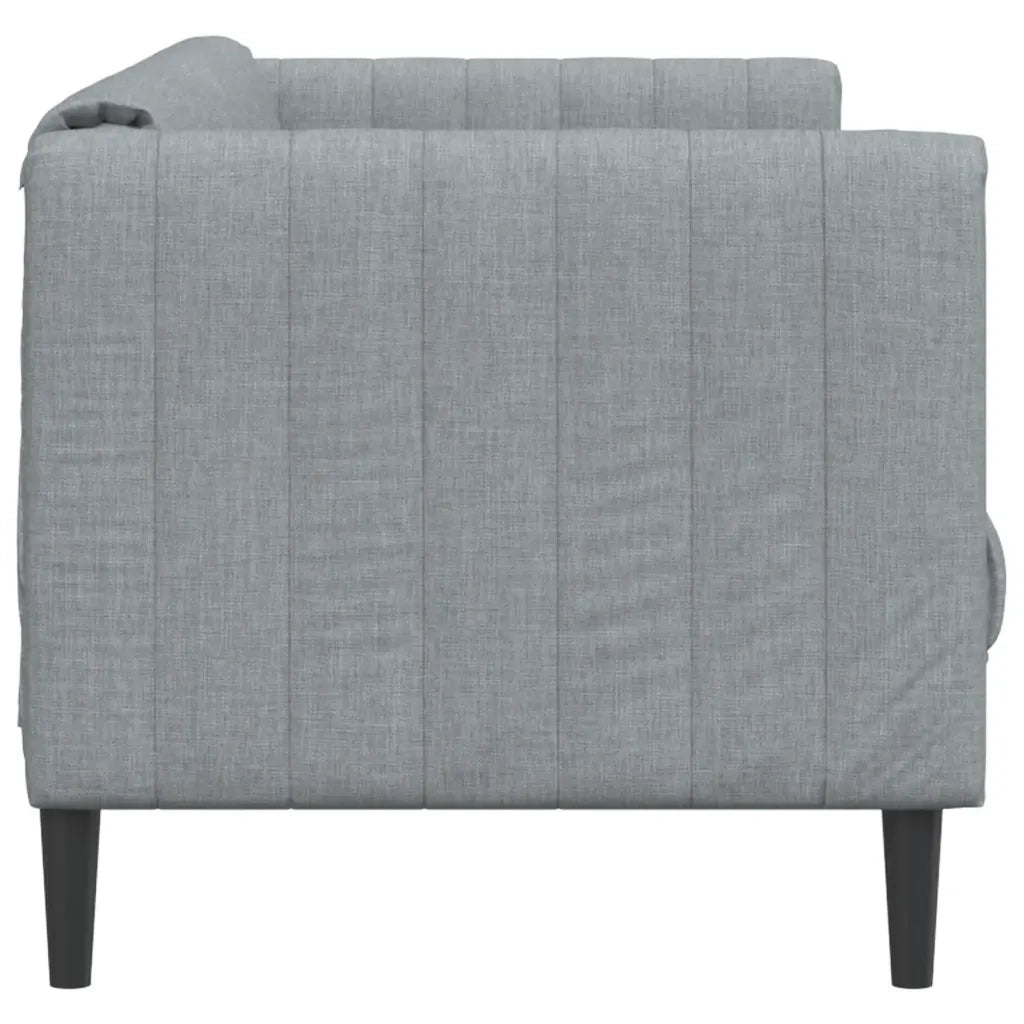 Divano a 3 Posti-Sofa 3 Posti Grigio Chiaro in Tessuto
