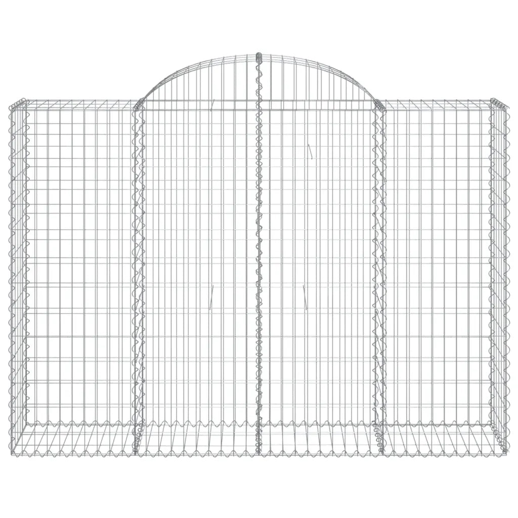 Cesti Gabbioni ad Arco 25 pz 200x50x140/160 cm Ferro Zincato 3146378