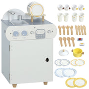 Cucina Giocattolo per Bambini ¨C Minimal ¨C Legno MDF, Colore Blu Chiaro