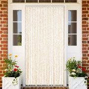 Tenda Antimosche Beige e Bianca 100x230 cm in Ciniglia 377345
