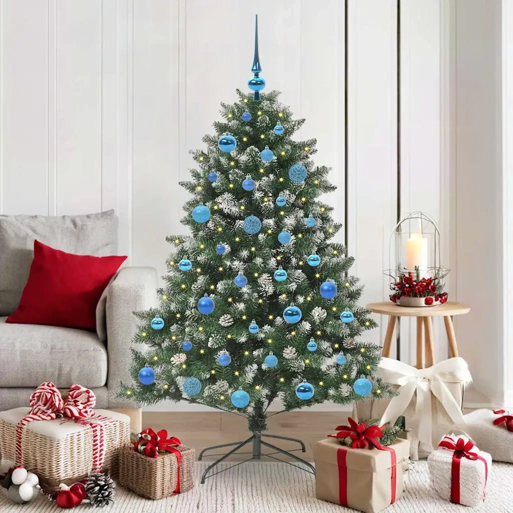 Albero di Natale | Decorazioni natalizie artificiale con 150 LED Verde 150 cm