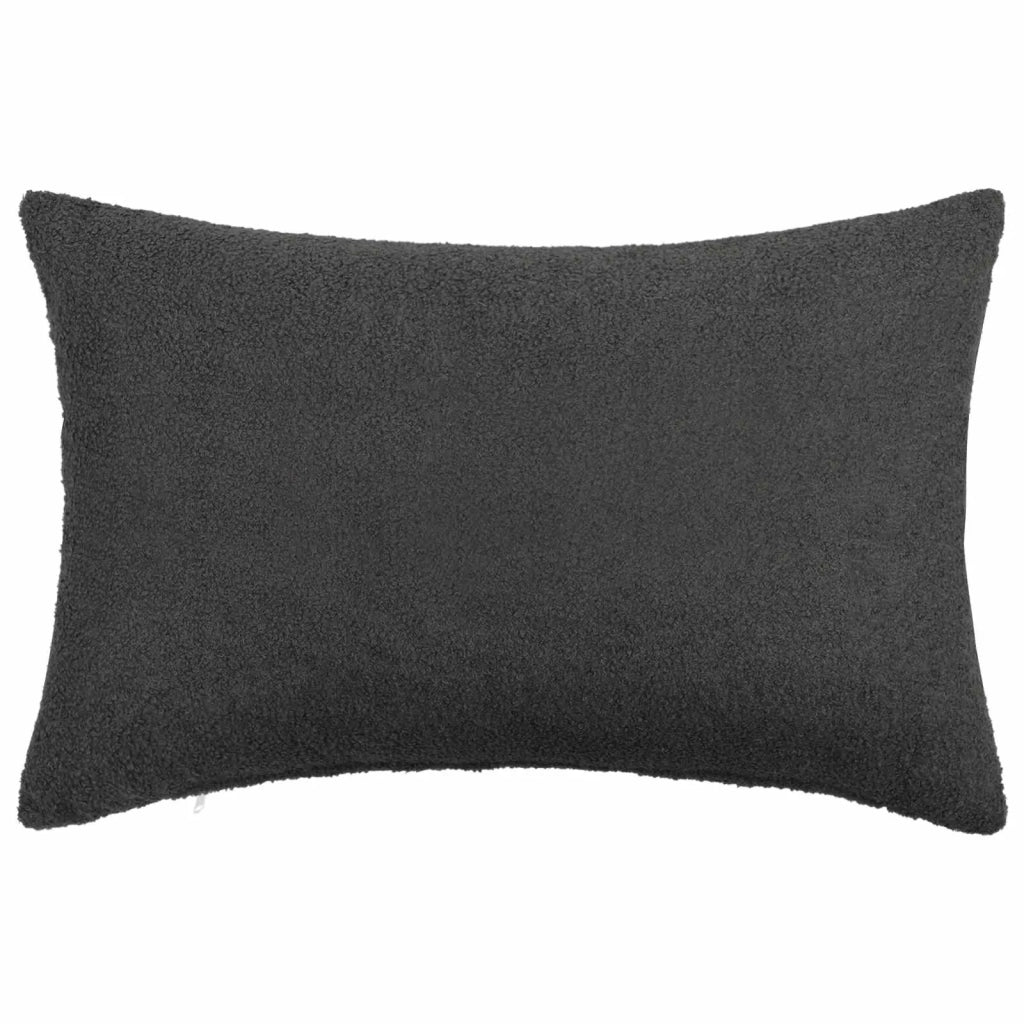 Federa 2 pcs HEERLEN Grigio Scuro 50 x 80 cm Bouclé 911991