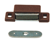 CHIUSURA MAGNETICA RETTANG 46X15 MM MARRONE**- 24,0 pz