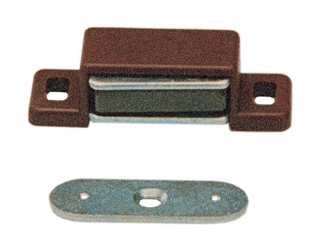 CHIUSURA MAGNETICA RETTANG 46X15 MM MARRONE**- 24,0 pz