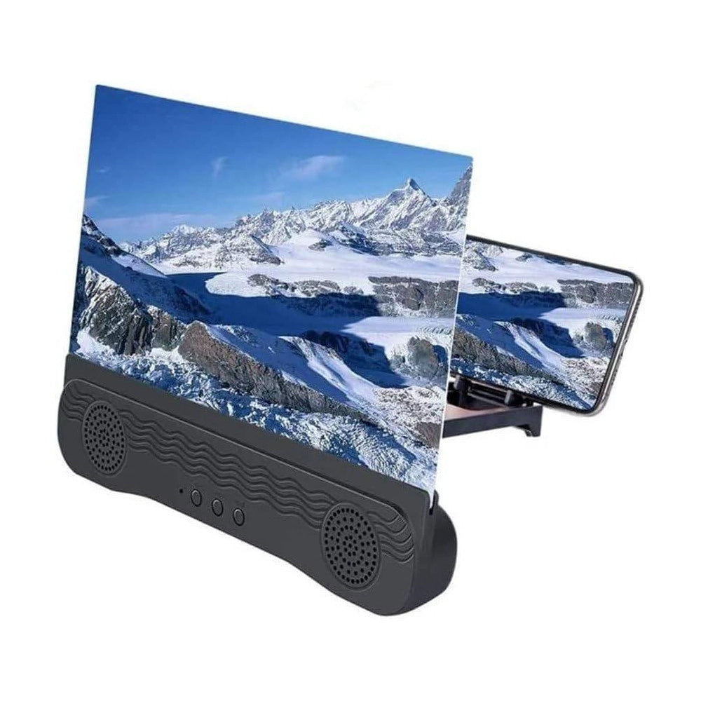 Trade Shop - Lente 3d Amplificatore Audio E Video Per Smartphone Da 12" Ingrandimento Schermo -