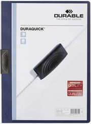 Chiusura Duraquick Sostenibile, fino a 20 fogli A4, blu scuro, confezione da 20, 227007