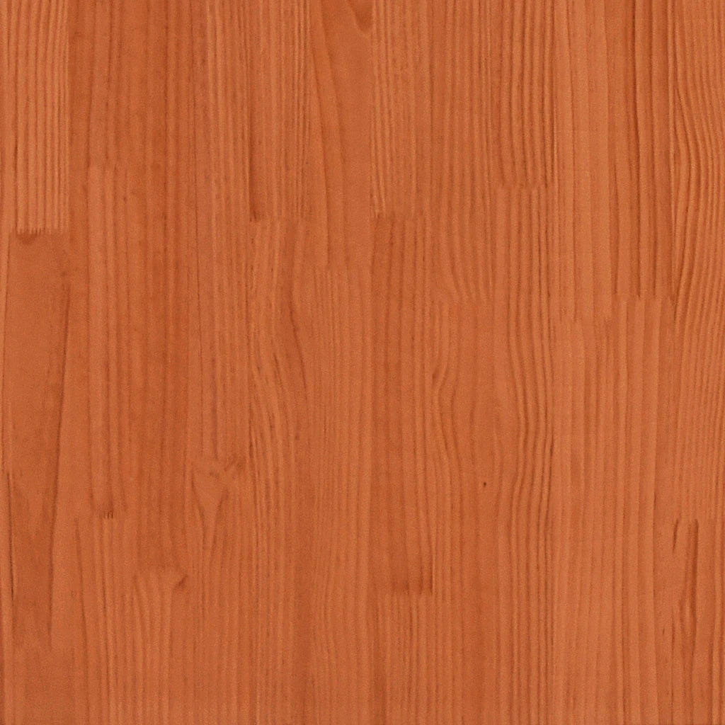 Testiera | Testata con Ripiani Marrone Cera 200 cm Legno Massello di Pino