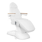 Poltrona estetica professionale regolabile in materiale sintetico bianco 14_0001659