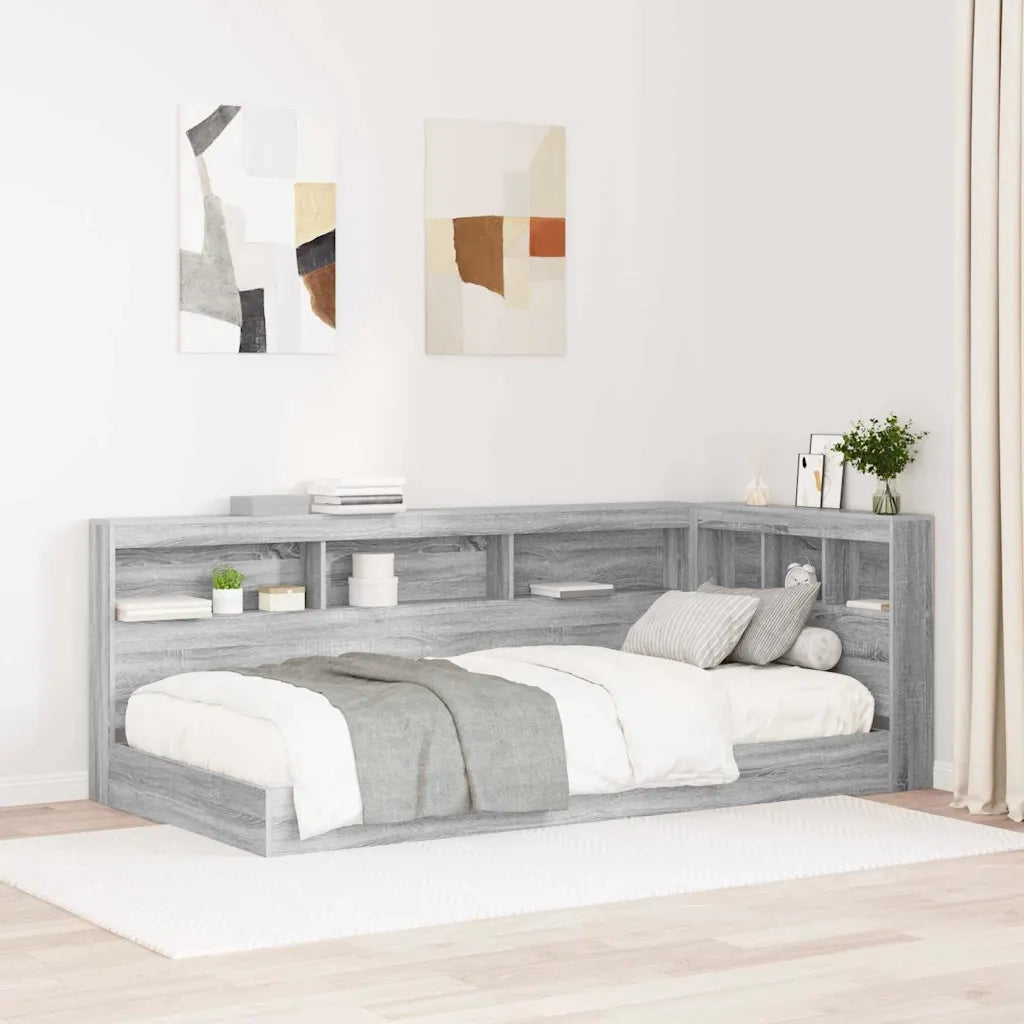Testata contenitore Grigio Sonoma 90 cm Legno multistrato 3335458