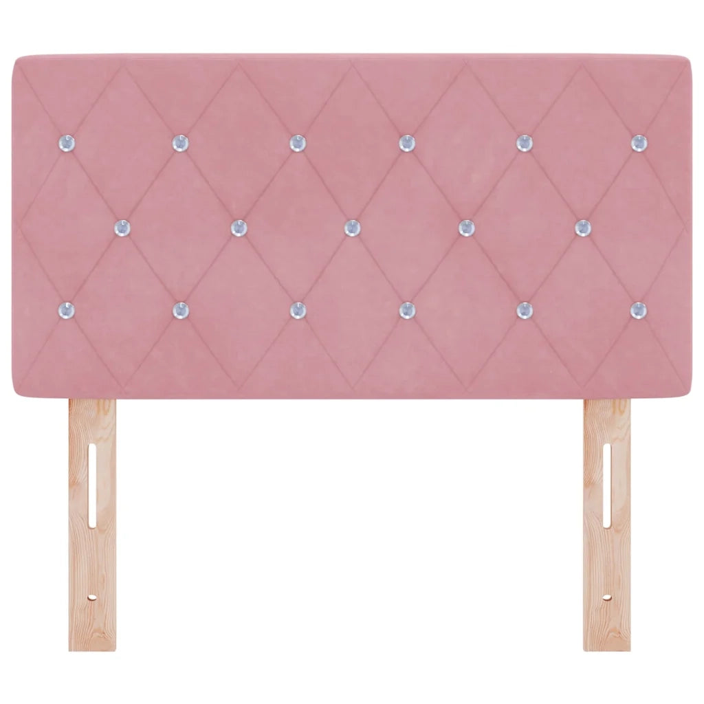 Testiera | Testata Rosa 80 cm Velluto