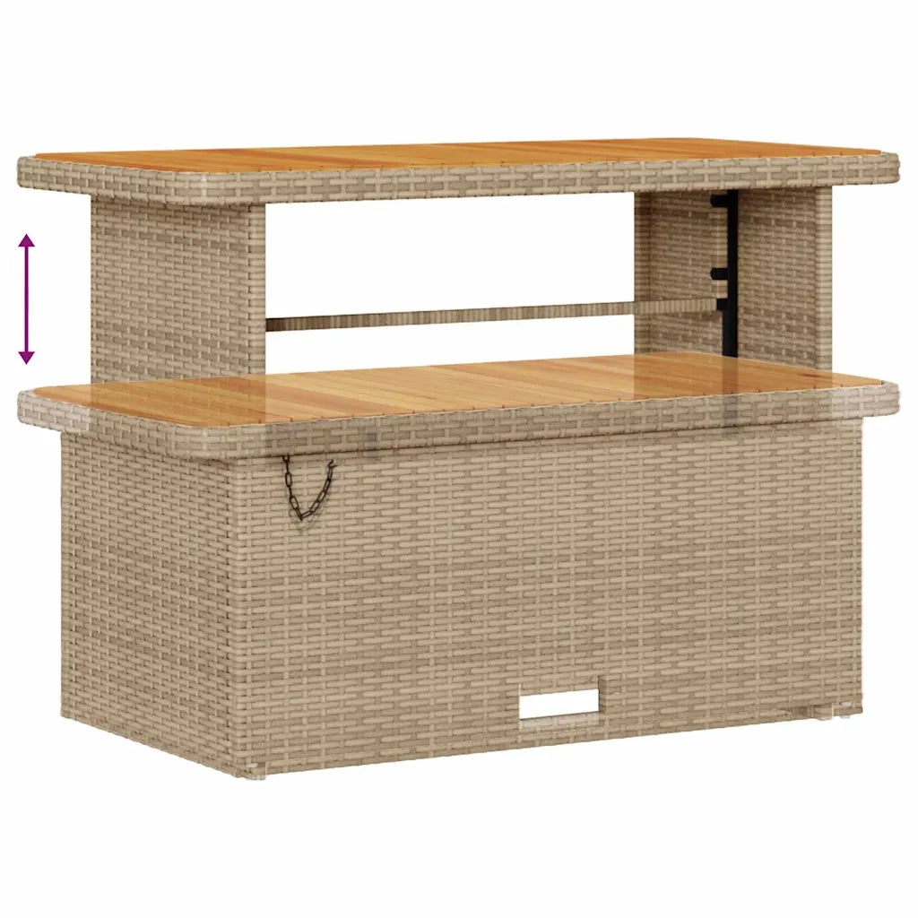 Set Divano da Giardino 9 pcs Beige e Crema polyrattan 3363961
