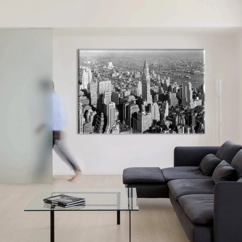 NewYork retrò - Quadro Canvas su telaio in legno Misura: 100x70 cm