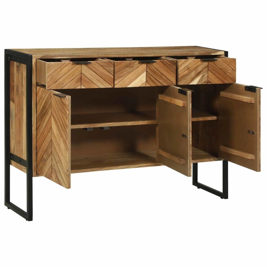 Credenza 100 x 30 x 75 cm Legno massello di acacia 374109