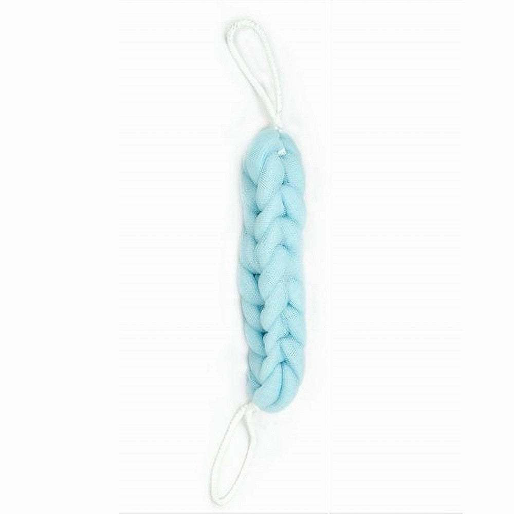 Trade Shop - Lavaschiena Spugna Rete Esfoliante Bagno Doccia A Treccia Scrubber 79592 Azzurra -