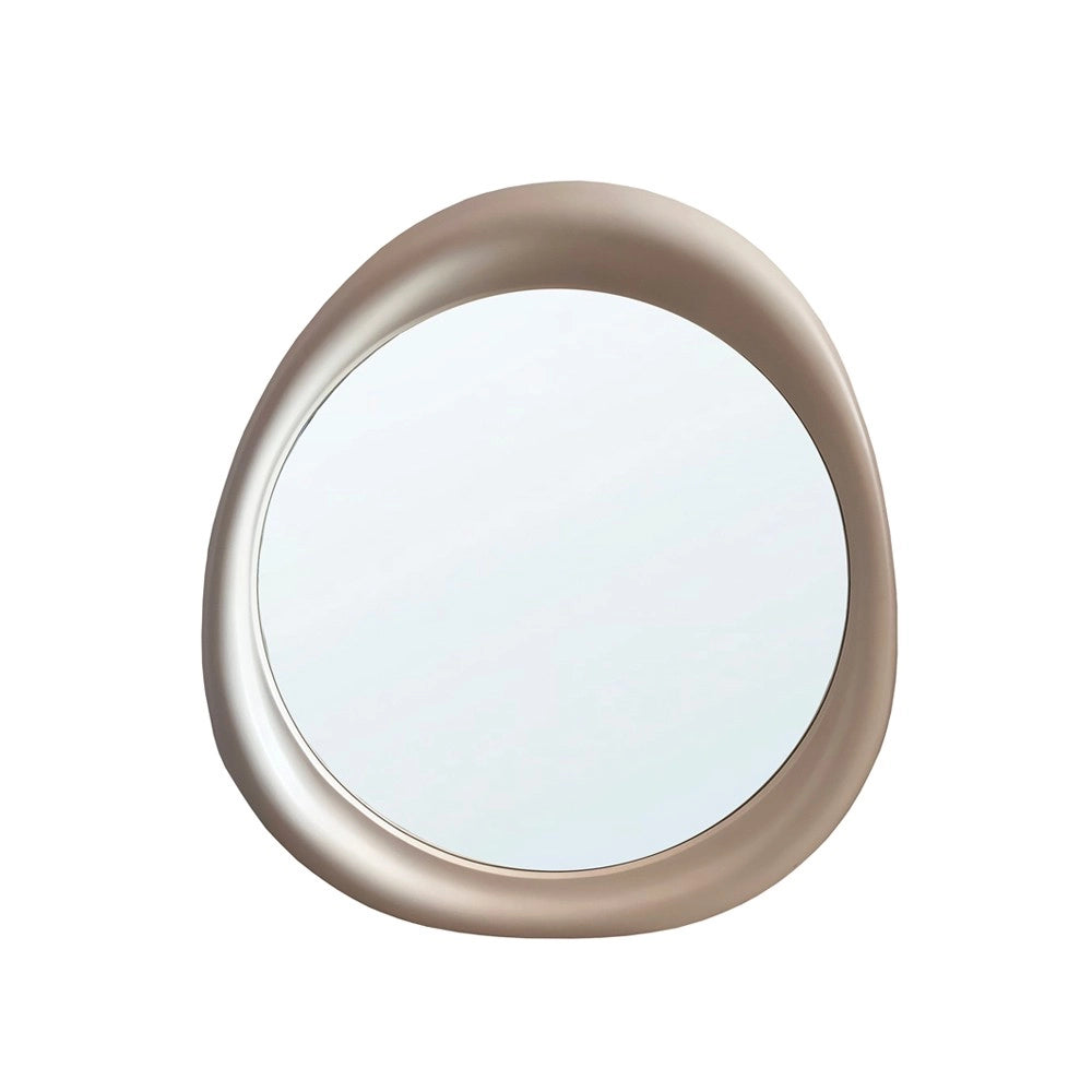 Specchiera Sagomata di Design SP48 88x85 cm Colore Cashmere | Specchio da Parete Moderno a Forma Irregolare