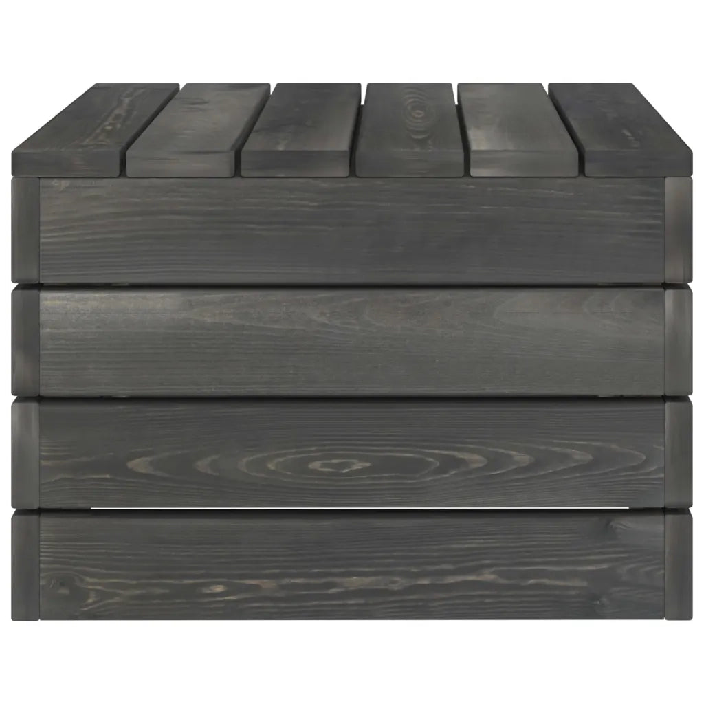 Set Divani da Giardino su Pallet 2 pz | Set Salotto da Giardino con Cuscini Massello Pino