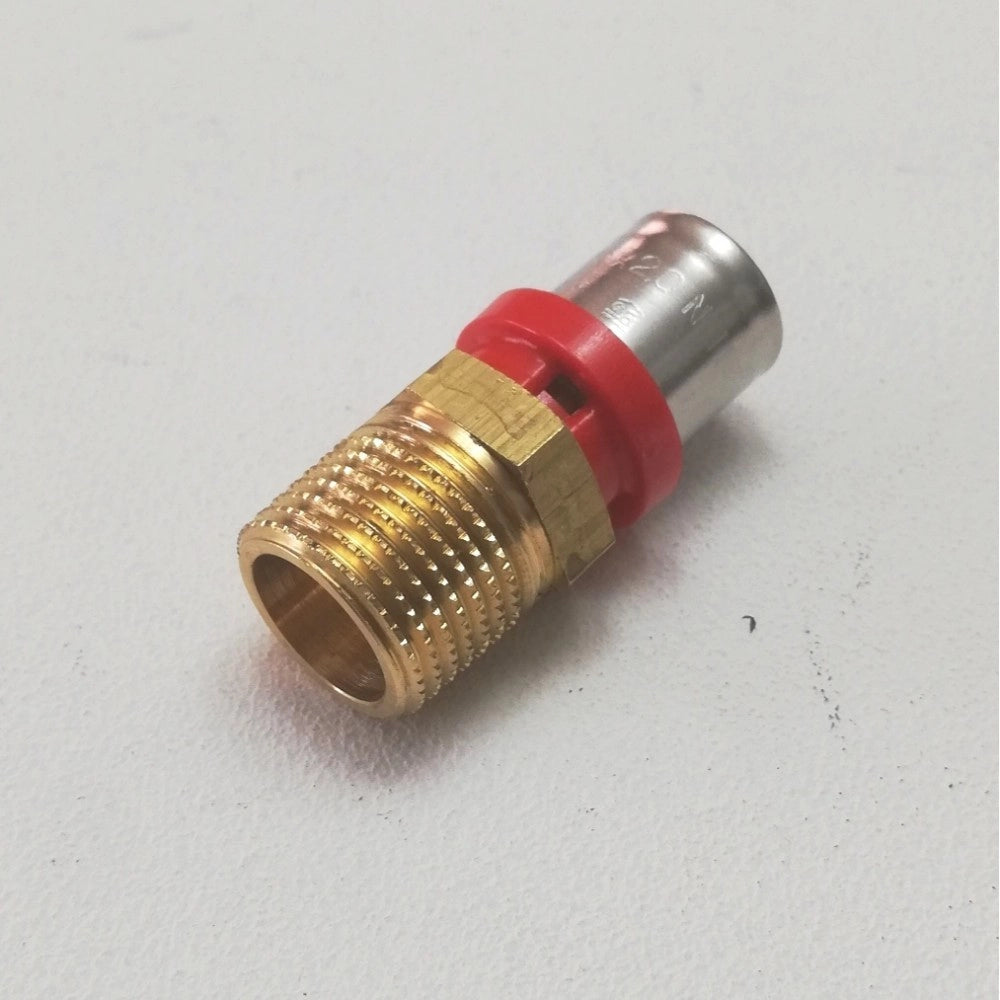 Tiemme raccordo 26 x 1 diritto m maschio a pressare per tubo multistrato
