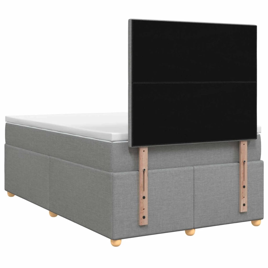Letto box spring con materasso Grigio Chiaro 120 x 200 cm 3455329