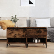 Tavolini 2pz Rovere Fumo 50x46x50 cm in Legno Multistrato 819559