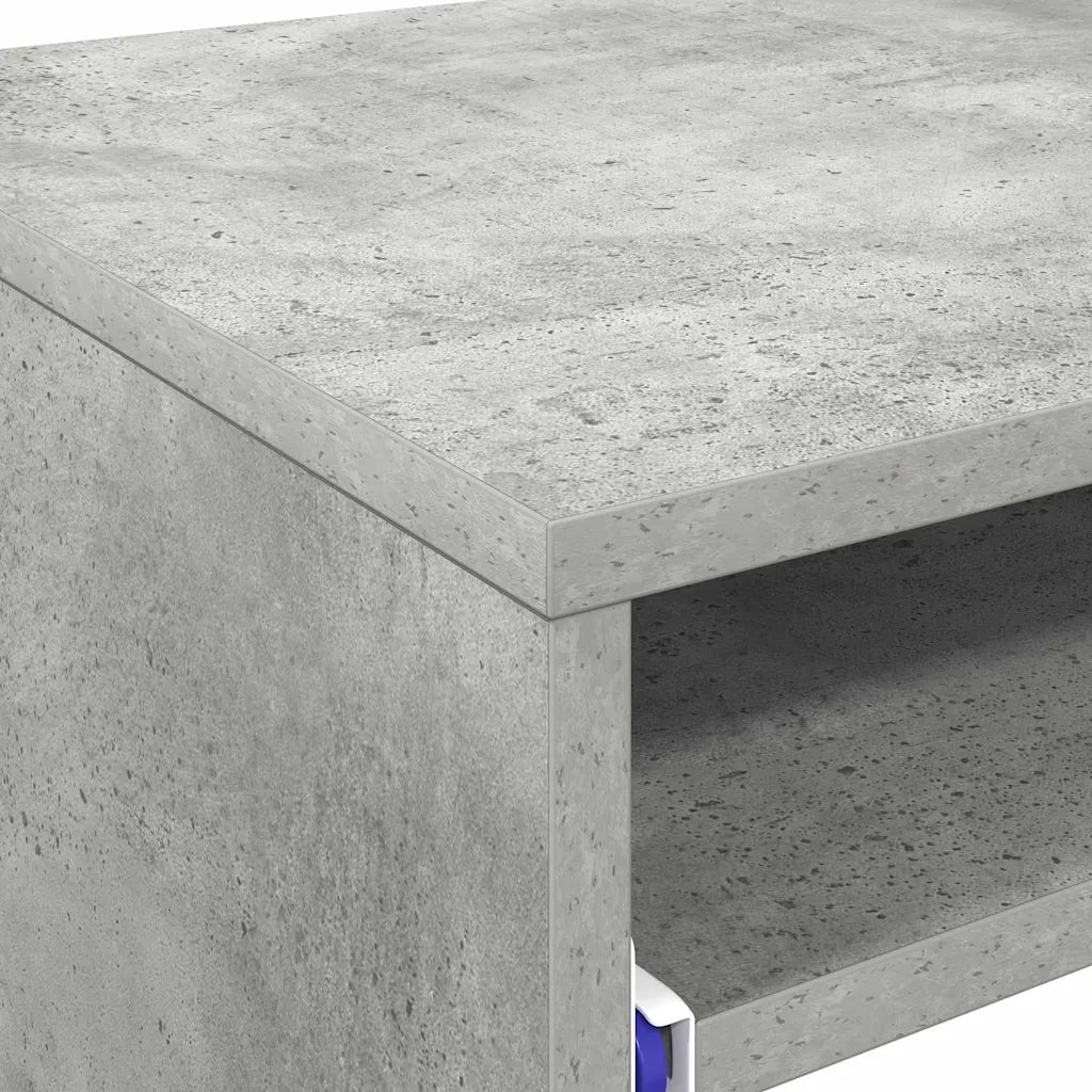 Scrivania | Tavolo da Ufficio Grigio cemento 77.5 x 43 x 79 cm Legno multistrato