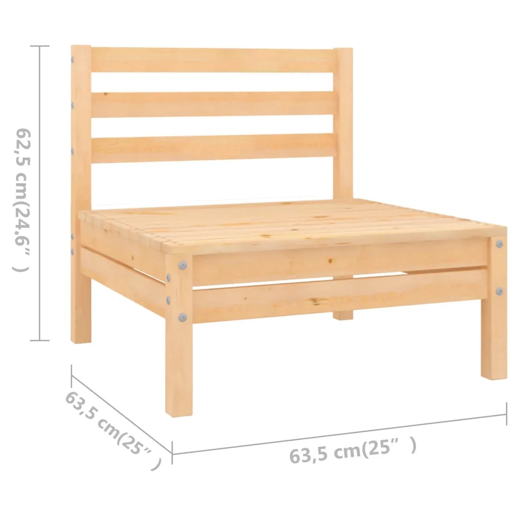 Set Divani da Giardino 5 pz in Legno Massello di Pino cod mxl 43128