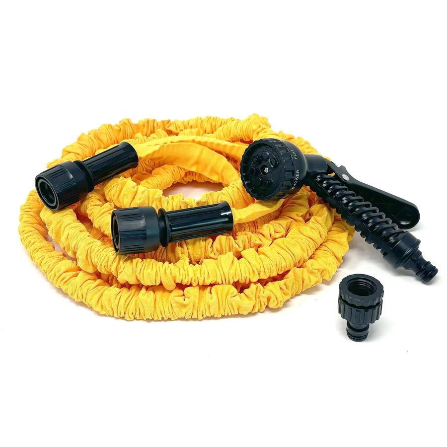 (FP)   TUBO ESTENSIBILE 7,5M GIALLO C/PISTOLA MULTIGETTO