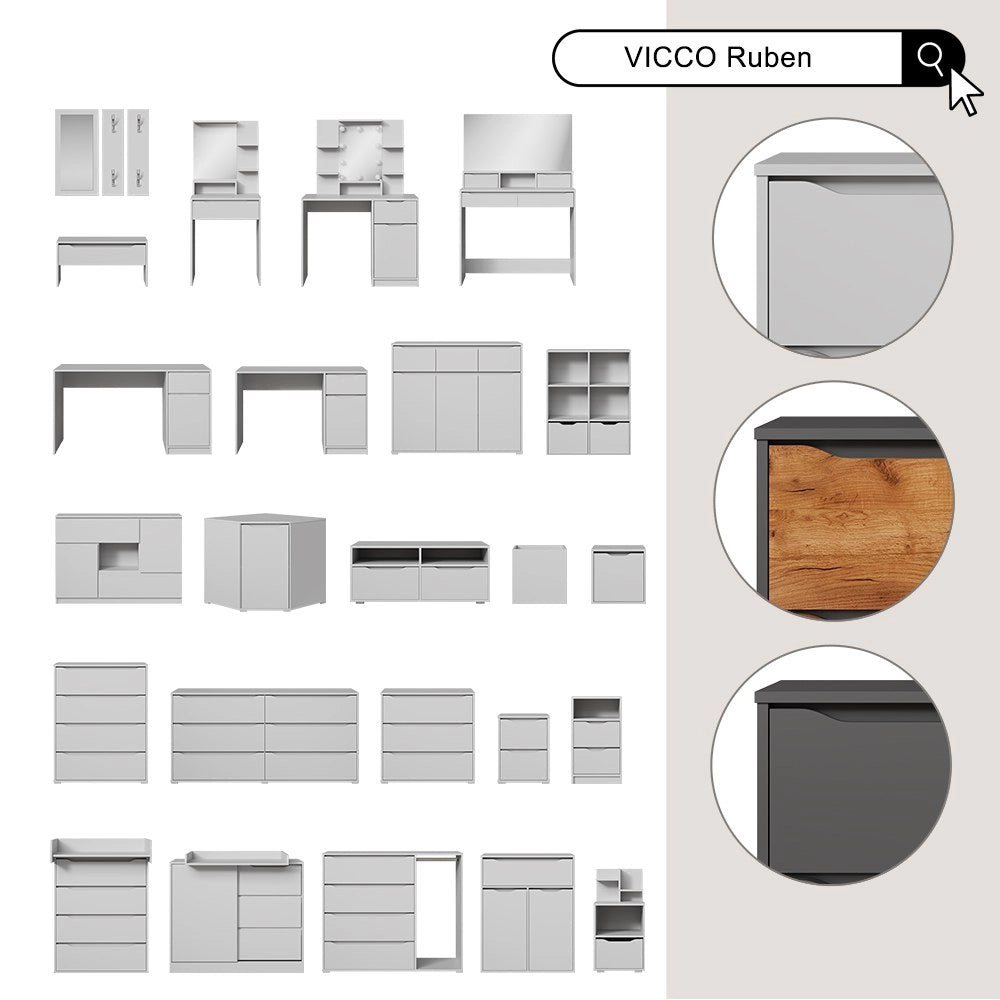 Vicco Fasciatoio Bianco 113 x 93 cm con fasciatoio