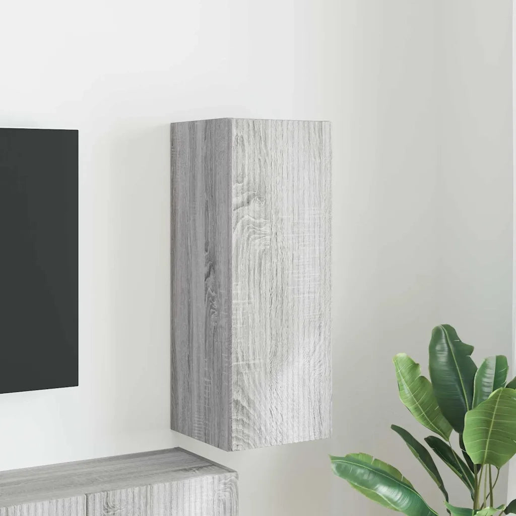 Mobile TV da parete Grigio Sonoma 30 x 31 x 80 cm 892301
