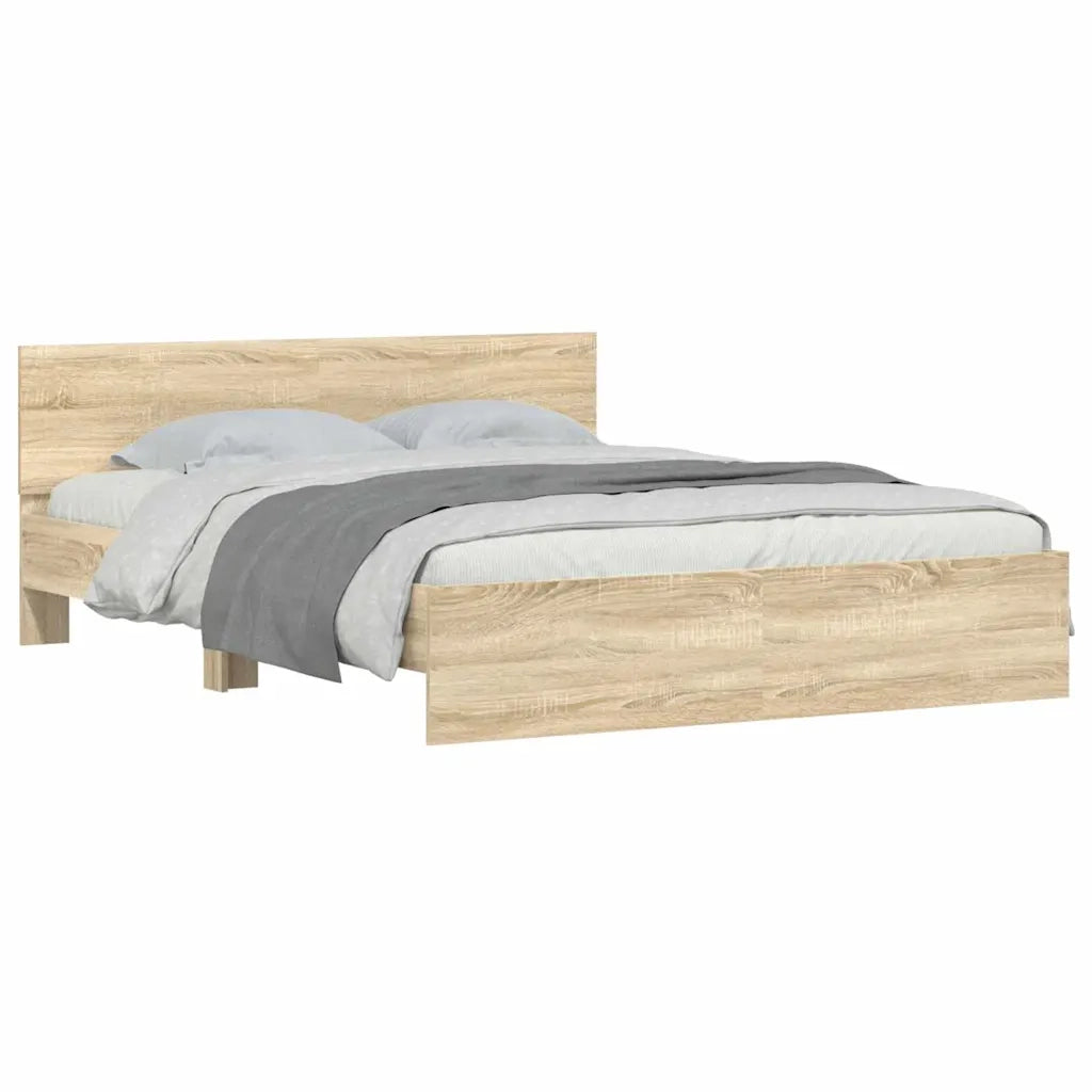 Struttura del letto Sonoma 152 x 203 cm Legno multistrato 3402861