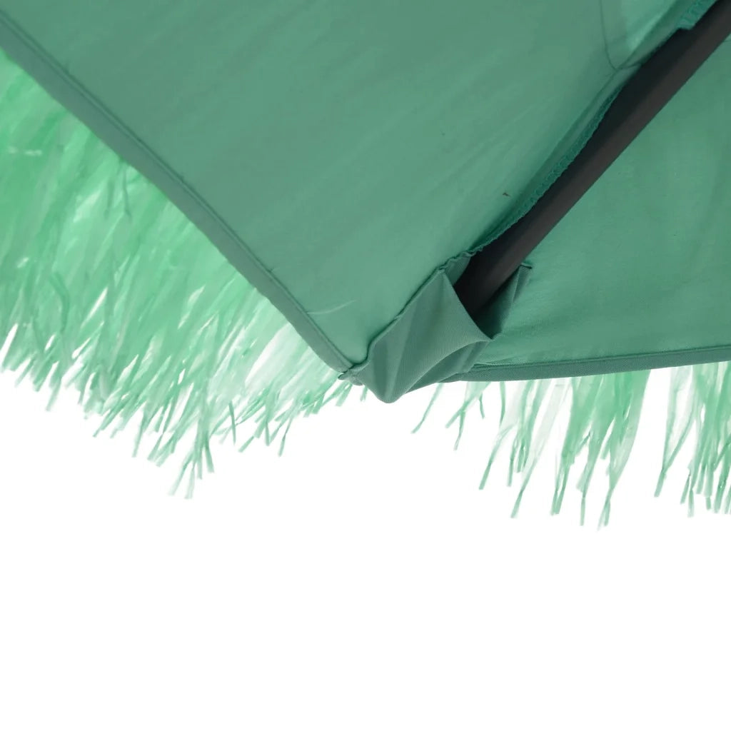 Ombrellone Giardino-Ombrello da Balcone con Palo in Acciaio Verde 300x200x250 cm
