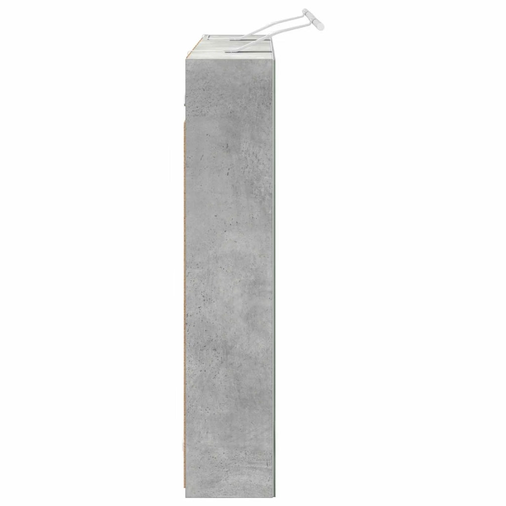 Mobiletto per specchio da bagno con lo scaffale Grigio cemento 889130