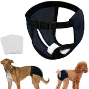 Indumento Sanitario per Cani Femmine - Larghezza L - Prevenzione della Viscosità - Abbigliamento per Cani - Modellabile - Idoneo per Donne