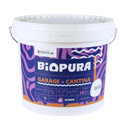 Pittura murale traspirante interni garage cantina linea biopura cromika *** formato 10 lt, confezione 1