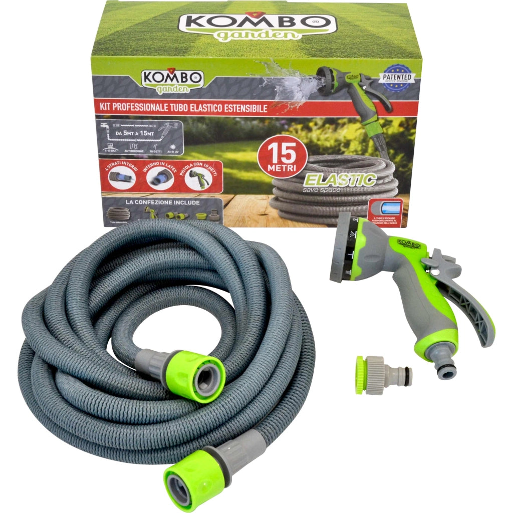 KIT TUBO ELASTICO PROFESSIONALE ESTENSIBILE 15 Mt
