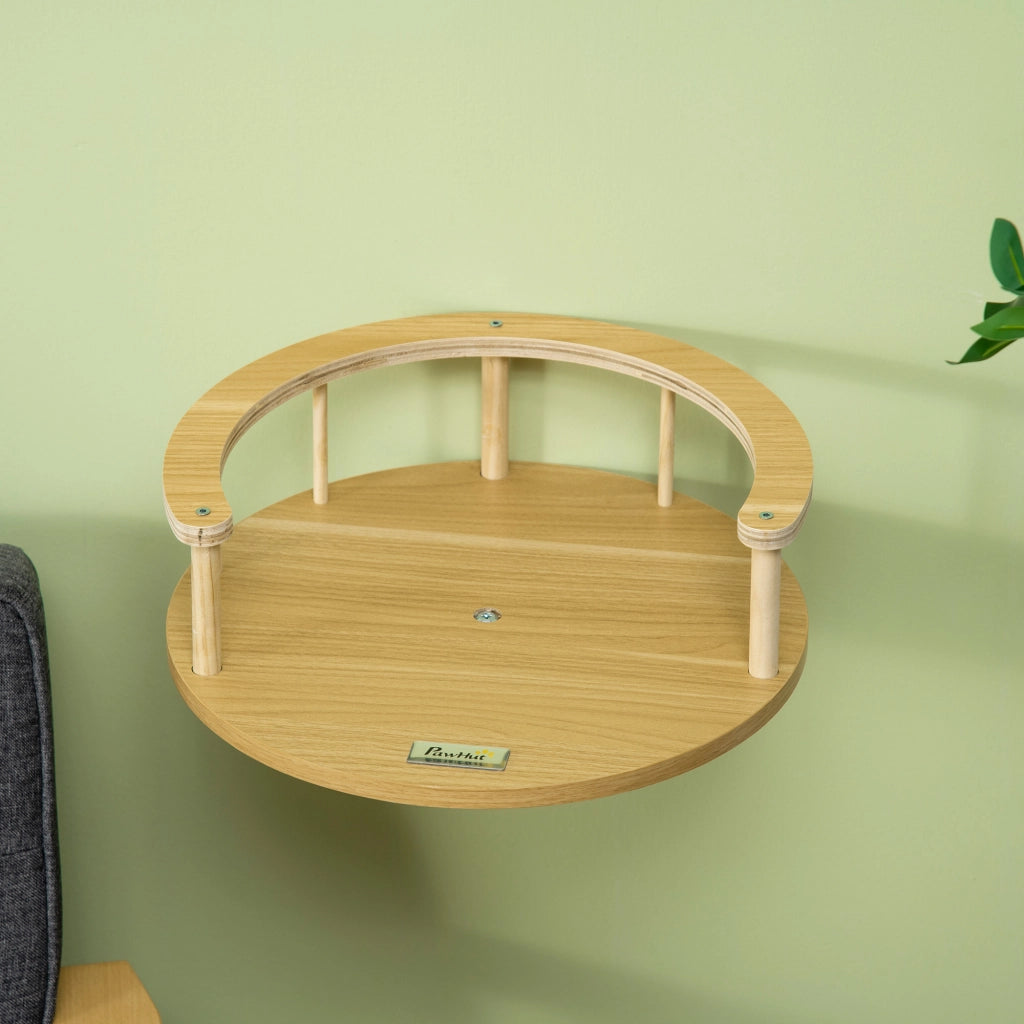 Letto per gatti con cuscino ¨C zephmum ¨C rovere chiaro 34x34x10.5 cm