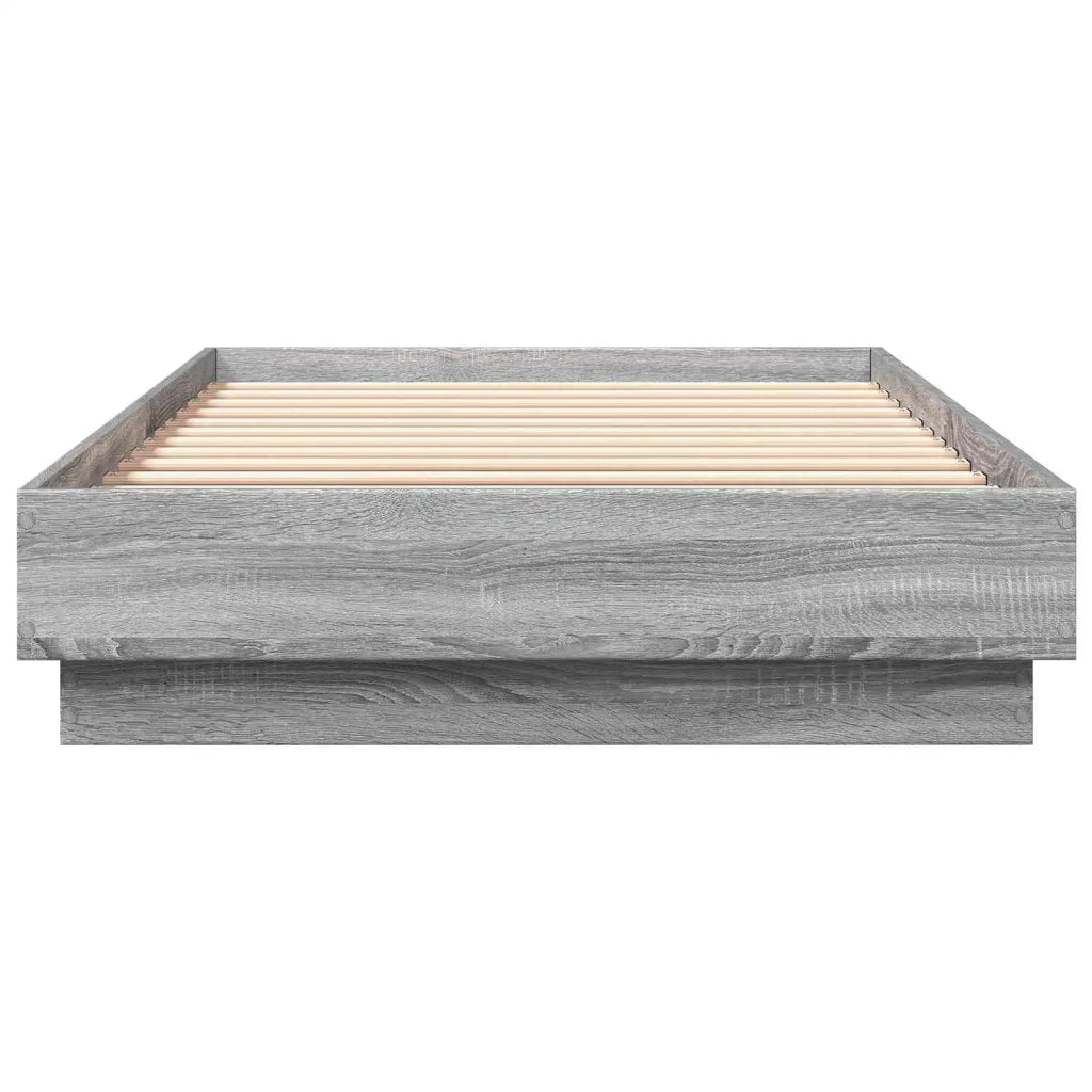 Letto con LED Sonoma grigio 80 x 200 cm Legno ingegnerizzato 8009007