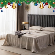 Luxe Linnen Beddengoed 100% Lino Puro Lavato a Pietra, Respirante e Idrorepellente per una Comoda Notte di Sonno