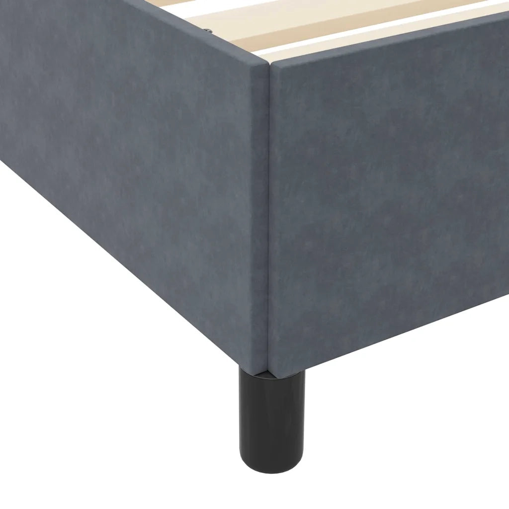 Struttura del letto Grigio scuro 80 x 200 cm Tessuto 3399025