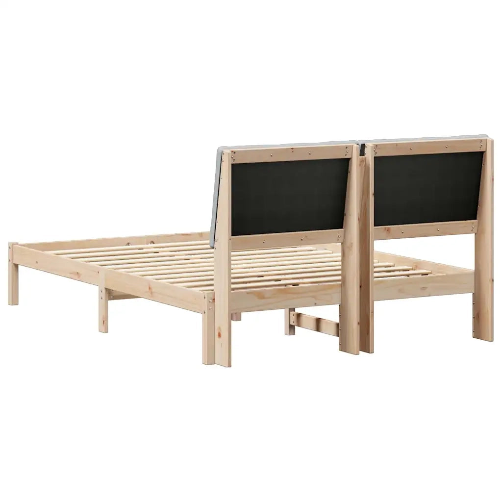 Letto matrimoniale | Letto per adulti | Struttura del Letto Marrone e grigio chiaro 160 x 200 cm