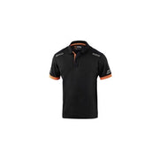 SPARCO POLO TOLEDO BLACK ORANGE TG  L
