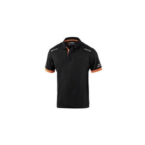 SPARCO POLO TOLEDO BLACK ORANGE TG  L