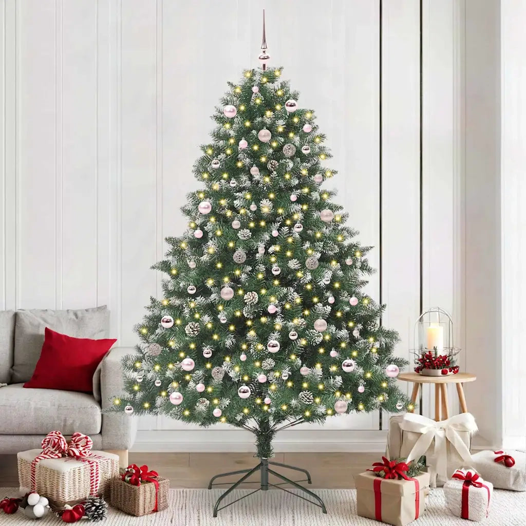 Albero di Natale artificiale con 300 LED Verde 240 cm 3395259